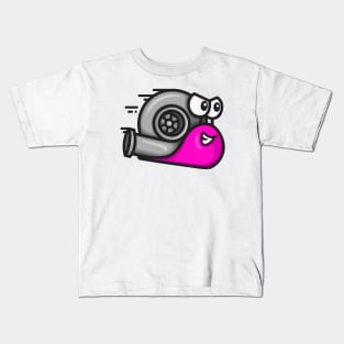 Turbo Snail - Pink Kids T-Shirt